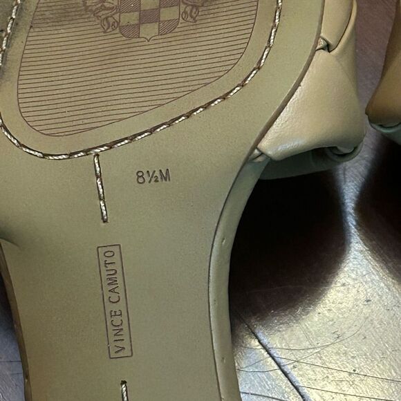 Antonio Melani Brelanie‎ strap mules heel size 8.5 in tan - Picture 5 of 8